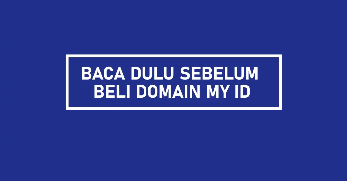 kekurangan domain my id