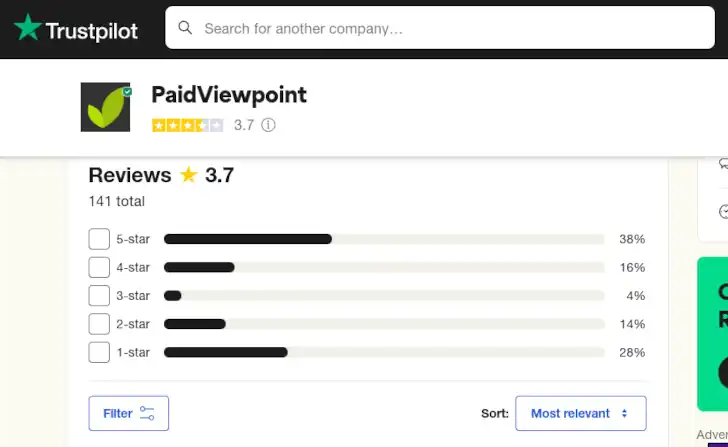 paidviewpoint trustpilot