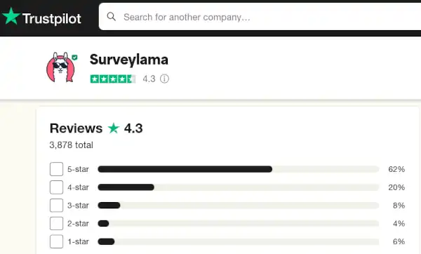 review surveylama trustpilot